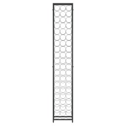 vidaXL Wijnrek voor 57 flessen 34x18x200 cm smeedijzer zwart