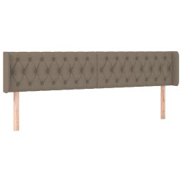 vidaXL Hoofdbord LED 183x16x78/88 cm stof taupe
