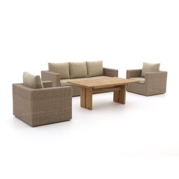 + 15% kassakorting | Intenso Carpino/ROUGH-L dining loungeset 4-delig - Laagste prijsgarantie!