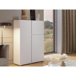 Commode ASYMI 3 deuren wit