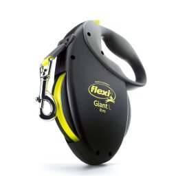 Hondenriem flexi Giant L 8m zwart / neon