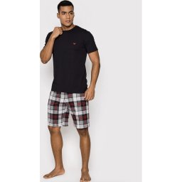 Emporio Armani Maat M Pattern Mix Mannen Shortama - Black Check