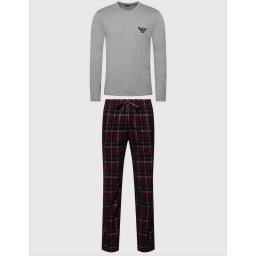 Emporio Armani Maat L Flannel pyjama X-Max Giftbox edition Heren /Grijs/Rood/ S