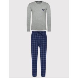 Emporio Armani Maat L Flannel pyjama X-Max Giftbox edition Heren /Grijs/Rood/ S