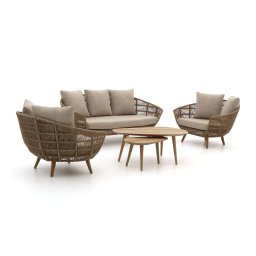 + 15% kassakorting | Intenso Stila/ROUGH-K stoel-bank loungeset 5-delig - Laagste prijsgarantie!