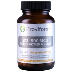 Proviform B12 500mcg Combi Actief Folaat Zuigtabletten