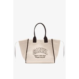 Ganni shopper B2110033 egret