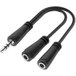 Hama Audio-splitter 3,5-mm-jack-stekker- 2x 3,5mm-jack-aansluiting Stereo