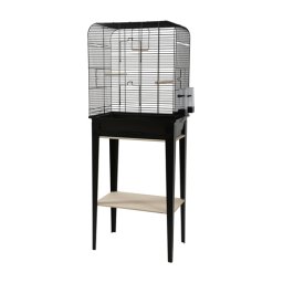 ZOLUX VOGELKOOI CHIC LOFT MET MEUBEL ZWART 134X53,5X33,5 CM