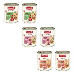 6x800g Adult Creaties met Rund & Gevogelte Animonda Carny Kattenvoer