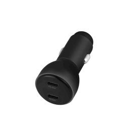 Musthavz Dual USB-C 65W autolader zwart