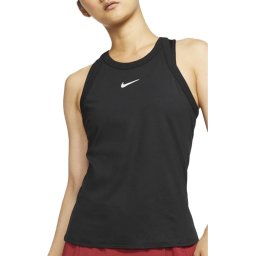 Nike - Maat L Nkct Dry Tank Sporttop Dames - Black/White