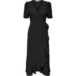 ONLY - Maat M - ONLMETTE SS WRAP MIDI DRESS WVN Dames Jurk