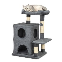 Lionto krabpaal 80cm donkergrijs kat