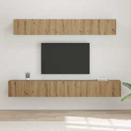 vidaXL Tv-meubelset 5 st Artisan Eiken Bewerkt hout