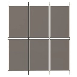 vidaXL Kamerscherm met 3 panelen 150x220 cm stof antracietkleurig