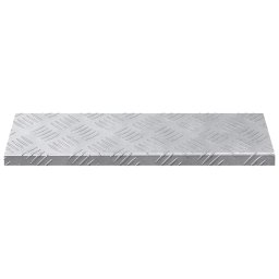vidaXL Trap Tread Rechthoekig 15 pcs Zilver 60 x 18 x 2,5 cm Aluminium