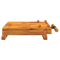 vidaXL Tafelwerkbank met bankschroef 52x44x9,5 cm massief acaciahout