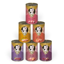 Voordeelpakket: 24x400g Kitty Cat Adult Pate Mix II (6 soorten) nat kattenvoer