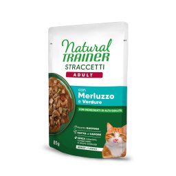 Voordeelverpakking Natural Trainer strips in saus 44 x 85 g - Kabeljauw