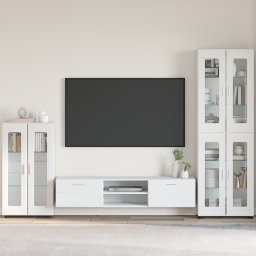 vidaXL Dressoir FLORIN 55,5 x 29 x 100 cm Wit Bewerkt hout