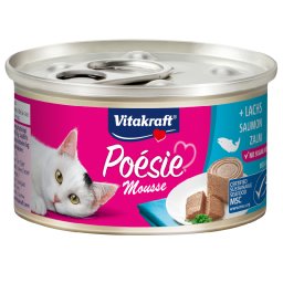 12x85g Vitakraft Poésie Mousse Zalm natvoer voor katten