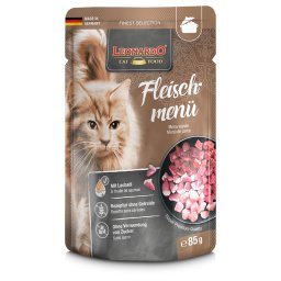 32x85g Finest Selection Zakjes Vlees menu Leonardo Kattenvoer