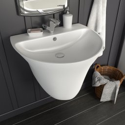 vidaXL Wasbak Wit 56 x 48 x 42 cm Geglazuurd Keramiek