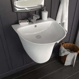 vidaXL Wasbak Wit 47 x 45 x 37 cm Geglazuurd Keramiek