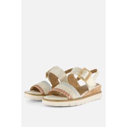 MARCO TOZZI - maat 40 - MT Soft Lining Dames Slippers en Sandalen - DUNE MET.COMB
