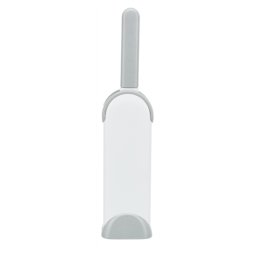 TRIXIE HARENPLUIZENBORSTEL MET REINIGINGSSTATION WIT / GRIJS 33 CM