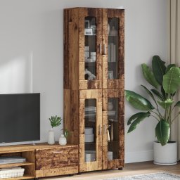 vidaXL Hoge kast FLORIN 60 x 35 x 182 cm Oudhout Bewerkt hout