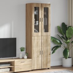 vidaXL Hoge kast FLORIN 60 x 35 x 182 cm Sonoma Eiken Bewerkt hout