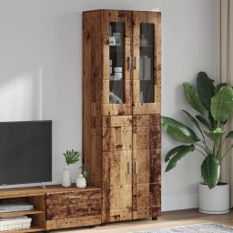 vidaXL Hoge kast FLORIN 60 x 35 x 182 cm Oudhout Bewerkt hout