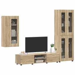 vidaXL Tv-meubelset FLORIN 3 st 150 x 39 x 30 cm Sonoma Eiken