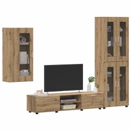 vidaXL Tv-meubelset FLORIN 3 st 150 x 39 x 30 cm Artisan Eiken