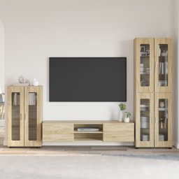vidaXL Tv-meubelset FLORIN 3 st Sonoma Eiken Bewerkt hout