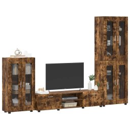 vidaXL Tv-meubelset FLORIN 3 st 150 x 39 x 30 cm Gerookt eiken