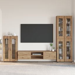 vidaXL Tv-meubelset FLORIN 3 st Artisan Eiken Bewerkt hout