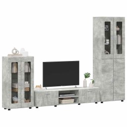 vidaXL Tv-meubelset FLORIN 3 st 150 x 39 x 30 cm Beton Grijs