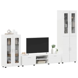 vidaXL Tv-meubelset FLORIN 3 st 150 x 39 x 30 cm Hoogglans wit