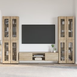 vidaXL Tv-meubelset FLORIN 3 st Sonoma Eiken Bewerkt hout