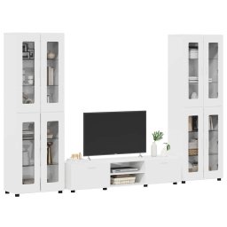 vidaXL Tv-meubelset FLORIN 3 st 150 x 39 x 30 cm Hoogglans wit