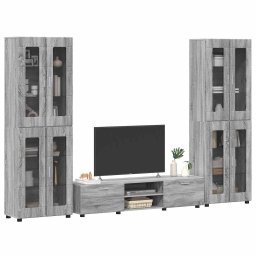 vidaXL Tv-meubelset FLORIN 3 st 150 x 39 x 30 cm Grijs Sonoma