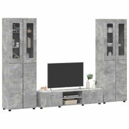 vidaXL Tv-meubelset FLORIN 3 st 150 x 39 x 30 cm Beton Grijs