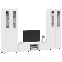 vidaXL Tv-meubelset FLORIN 3 st 150 x 39 x 30 cm Hoogglans wit