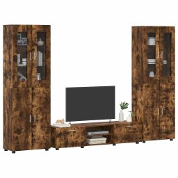 vidaXL Tv-meubelset FLORIN 3 st 150 x 39 x 30 cm Gerookt eiken
