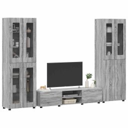 vidaXL Tv-meubelset FLORIN 3 st 150 x 39 x 30 cm Grijs Sonoma
