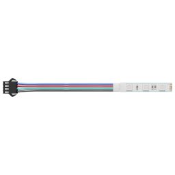 vidaXL LED-strip 2 st Zwart en Wit Koper en kunststof