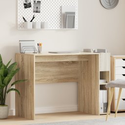vidaXL Bureau Sonoma Eiken Bewerkt hout 109 x 50 x 78 cm